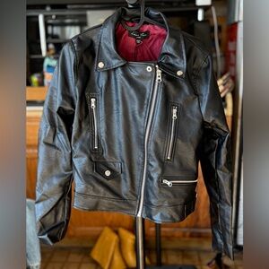 Black Faux Leather Jacket